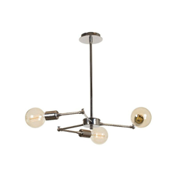 Lampadario Labirint - Lampada a Sospensione - da Soffitto - Cromo in Metallo, 50 x 50 x 43 cm, 3 x E27, Max 60W precio