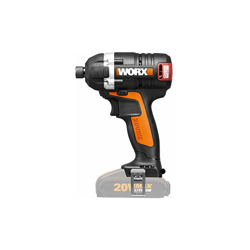 Worx WX292.9?Avvitatore con Percussione a Batteria 20V, Motore Senza Spazzole, 175?NM, 2900?giri/min, Mandrino 6,35?mm HEX, Soft Grip, 1?Pezzo - Solo en oferta