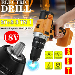 Drillpro - Cacciavite elettrico a doppia velocità da 18 V con impatto ricaricabile da 13 mm per utensili elettrici Makita Adatto per batteria Makita características