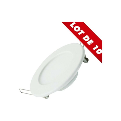 Lotto di 10 Downlight pannello LED extra piatto 12W | Température de Couleur: Bianco neutro 4000K