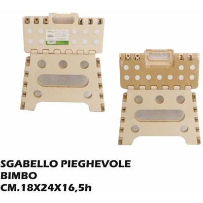 SGABELLO PIEGHEVOLE BIMBO CM.18X24X16,5h