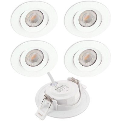 5 Downlight LED ASTURIA Orientabile 5W Eq. 40W | Température de Couleur: Bianco neutro 4000K