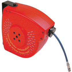 Avvolgitubo 15 mt tubo aria compressa automatico 30 bar con staffa orientabile da muro precio