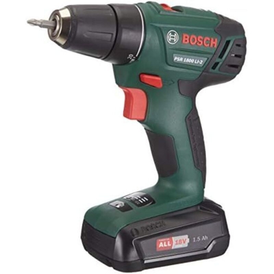Trapani avvitatori a batteria bosch psr 1800 li-2 potenza 18v da 1,5ah