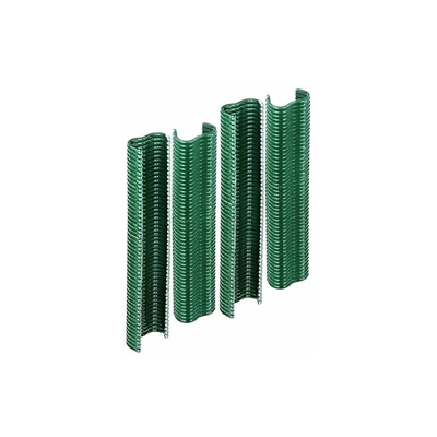 530969 - Graffette con rivestimento in plastica, larghezza 22 mm, verde - Gah-alberts