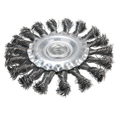 Banco Su Knotty filo di acciaio pennello sbavatura ruggine Grinders Accessori Cleaner Rust deposto dalla ruota della spazzola con il metallo Disk,