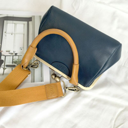 Drillpro - Borsa da viaggio classica in pelle PU per donna BLU características