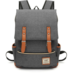 Drillpro - 43x29x13.5 Zaino in tela classico Zaino da viaggio in tela retrò per uomo e donna Grigio chiaro precio