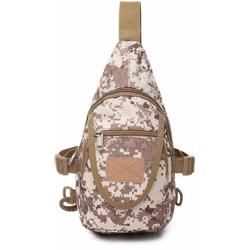 Assault Pack Outdoor Canvas Military Tactical Crossbody Bag Borsa da esterno a spalla singola (Land) precio