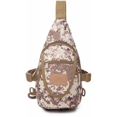 Assault Pack Outdoor Canvas Military Tactical Crossbody Bag Borsa da esterno a spalla singola (Land)