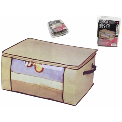 Bighouse It - SCATOLA ARMADI TESSUTO CM.45X45X20h CON CERNIERA