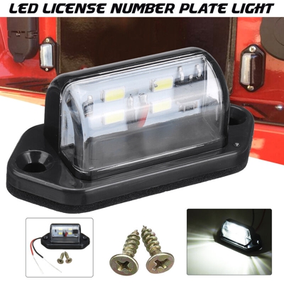 1x 4 LED universali 12V / 24V luci targa per camion rimorchio