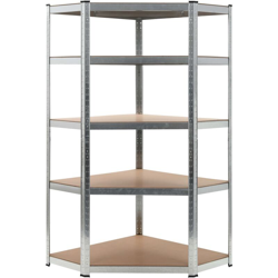 Scaffale Argento 90x90x180 cm in Acciaio e MDF precio