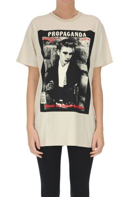 Printed cotton t-shirt