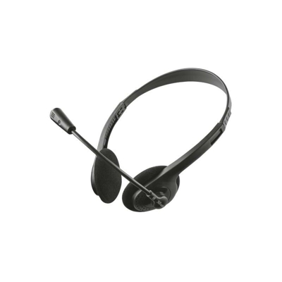 Trust ZIVA CHAT HEADSET Cuffia Padiglione auricolare Nero
