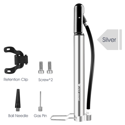 Pedale ad alta pressione per pompa da bicicletta su argento