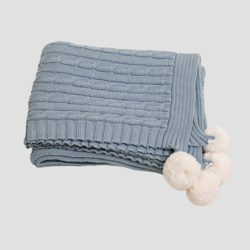 Swaddle Benys Kids in cotone intrecciato Blu Oceanico Cotone - Sklum precio
