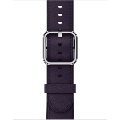 MQV12ZM/A accessorio per smartwatch Band Melanzana Pelle - Apple