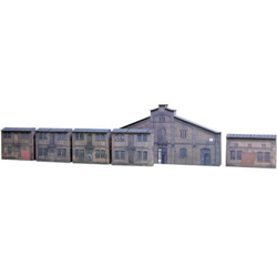 6 facciate industriali da costruire con cartone in rilievo Auhagen 42506 H0 precio