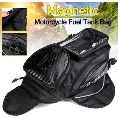 Zaino per borsa da serbatoio per moto con magnete per Honda Yamah Suzuki Kawasaki Harley