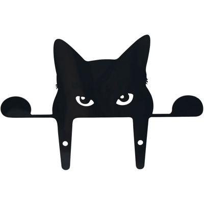 Black Silhouette Cat Ornament Acrilico Giardino Giardino Esterno Stile A
