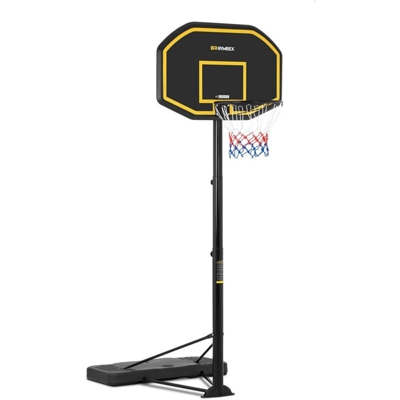 Gymrex Canestro Basket Regolabile con Base Cesto Pallacanestro 109 x 71 cm