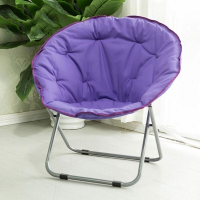 Sedia Moon Chair oversize di grande capacità con piattino Sedia pieghevole in più colori (viola)