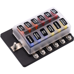 Scatola dei fusibili 1 in 12 out con indicatore LED [tipo con morsetto a vite] F3095-Z precio
