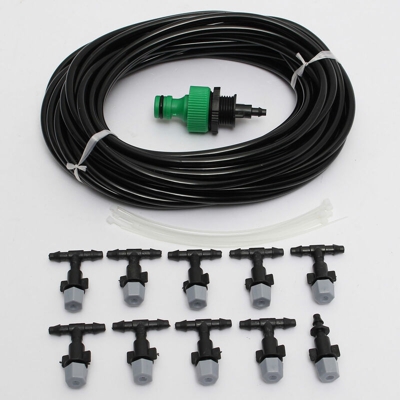 Sistema di ugelli di raffreddamento con ugello di raffreddamento per nebulizzatore a nebulizzatore a testa flessibile da 10 m Giardino