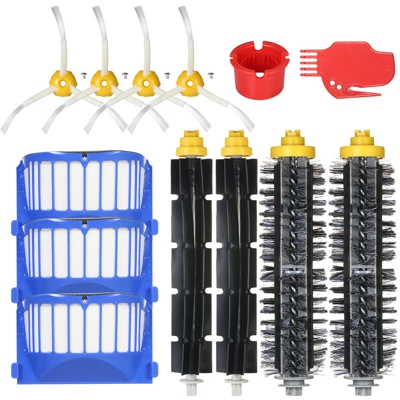 Accessori per aspirapolvere serie iRobot6 13 set (2 spazzole in plastica + 2 spazzole per capelli + 4 spazzole laterali + 3 filtri + 2 detergenti)