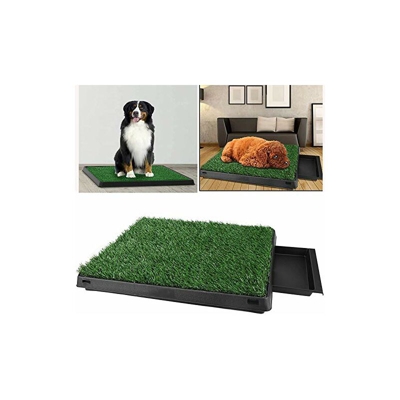 toilette per cani con erba artificiale, tappetino per addestramento interno per cani, 63 x 50 x 7 cm (lunghezza x larghezza x altezza). - Oppikle