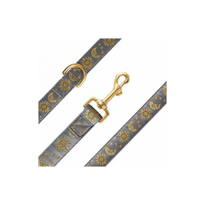 Guinzaglio per Cani e Gatti, Suns Moons Stars Guinzaglio per Cani di Taglia Piccola, Media e Grande, (Large) 1 in. x 4ft - Waaag