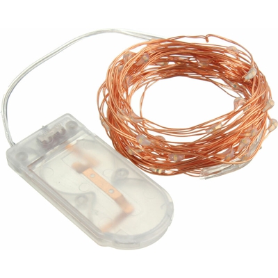 Filo di rame a batteria 4M 40LED Filo di rame NON impermeabile Decorazione per feste di matrimonio Fete Noel (SENZA batteria)