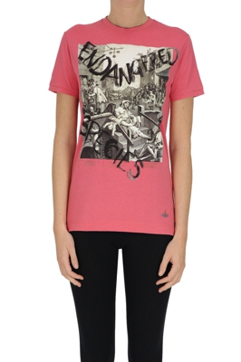 Printed cotton t-shirt