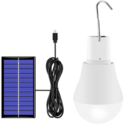 Lampadina solare a LED Lampadina ricaricabile USB Illuminazione di emergenza per campeggio all'aperto