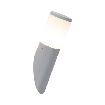 QAZQA Applique amelia - Moderno - Plastico - Grigio - Oblungo E27 Max. 1 x 6 Watt