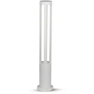 V-TAC VT-820 lampada led da giardino 10W fissaggio a terra 80cm bianco IP65 bianco freddo 6400K - SKU 8327