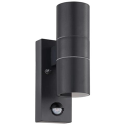 Lampada a LED Sensore da Parete Esterna Riga 5 2x3W Antracite características