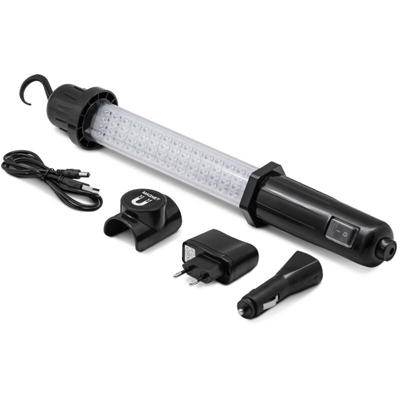 Lampada con gancio a led 3,6W senza filo fornita con caricabatteria standard e da accendisigari - I-WATTS