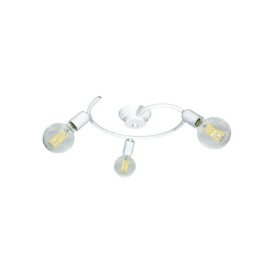 Plafoniera Daniela 3Xe27 Montatura Verniciata Bianco Diam.47-P.8
