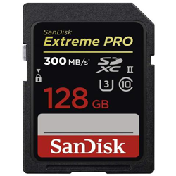 Scheda di Memoria Extreme PRO SDXC Capacità 128 GB Classe 10 / UHS-II Velocità 300 MB / s en oferta