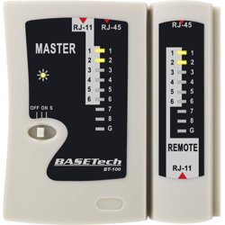 Tester cavi Basetech BT-100 Adatto per RJ-45, RJ-11: precio