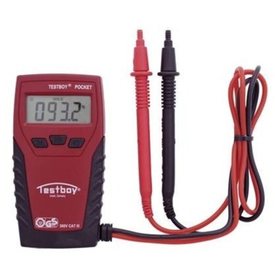 Pocket Multimetro portatile digitale CAT III 300 V Display (Counts): 2000 - Testboy