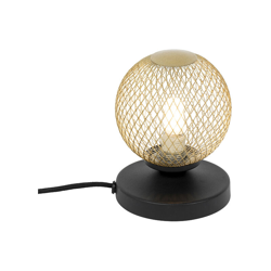 QAZQA Lampada da tavolo athens - rustico - Acciaio - Oro/Ottone/Nero - Sfera Max. 1 x Watt en oferta