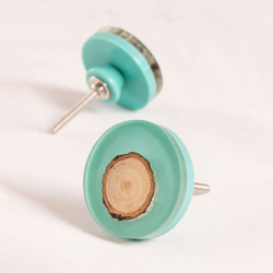 SKLUM Set di 2 maniglie Bely Blu Nebbia Resina características