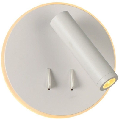 Eclairage Design - Lampada da lettura a LED da parete EMMY Hotel White 12W | Température de Couleur: Bianco caldo 2700K