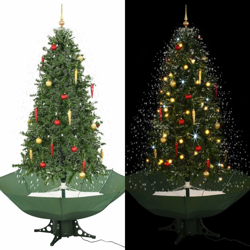 Albero di Natale con Neve e Base a Ombrellone Verde 190 cm - Verde - Youthup características