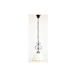 Lampade linea vintage lampadario 1 luce ceramica gialla cm precio