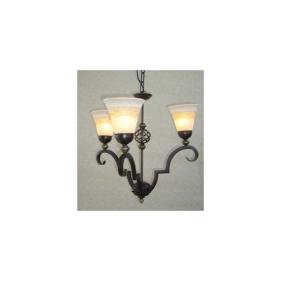 Lampadario applique lampada romantica 3 luci diametro 55 altezza 70 cm