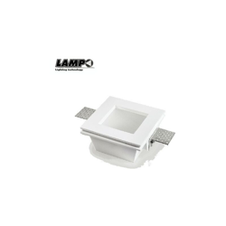 Lampo Lighting - Faretto in gesso H 63 mm con vetro características